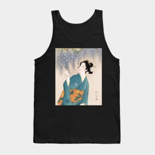 Japanese Geisha Art - Flower of Affinity by Kaburagi Kiyokata Tank Top